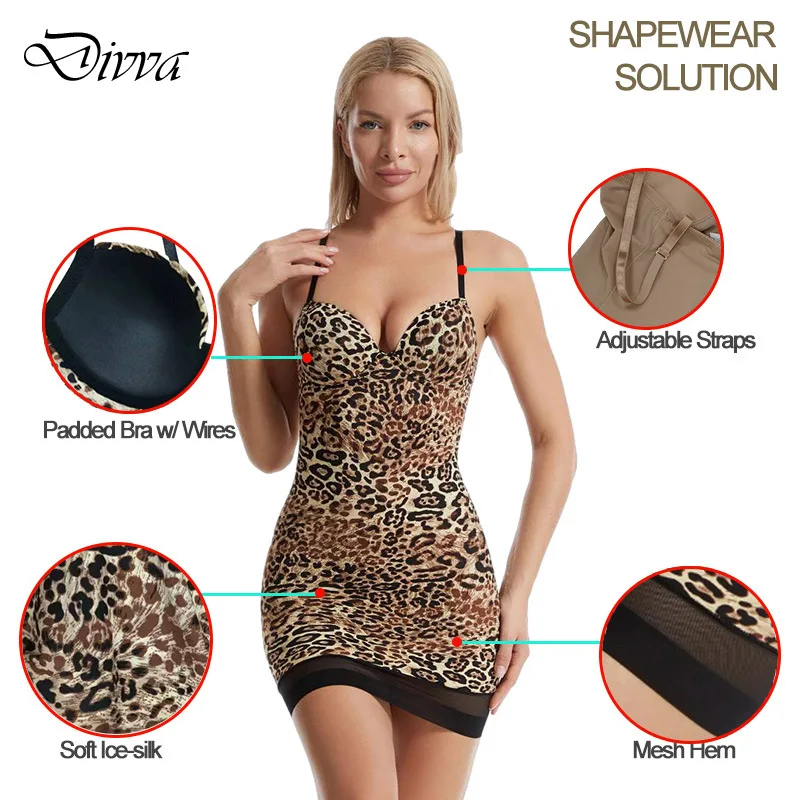 Slimming Full Length Shapewear Slips Nude Straight Tube Dress Body Shaper Women Skinny Under Dresses Underwire Cup Black