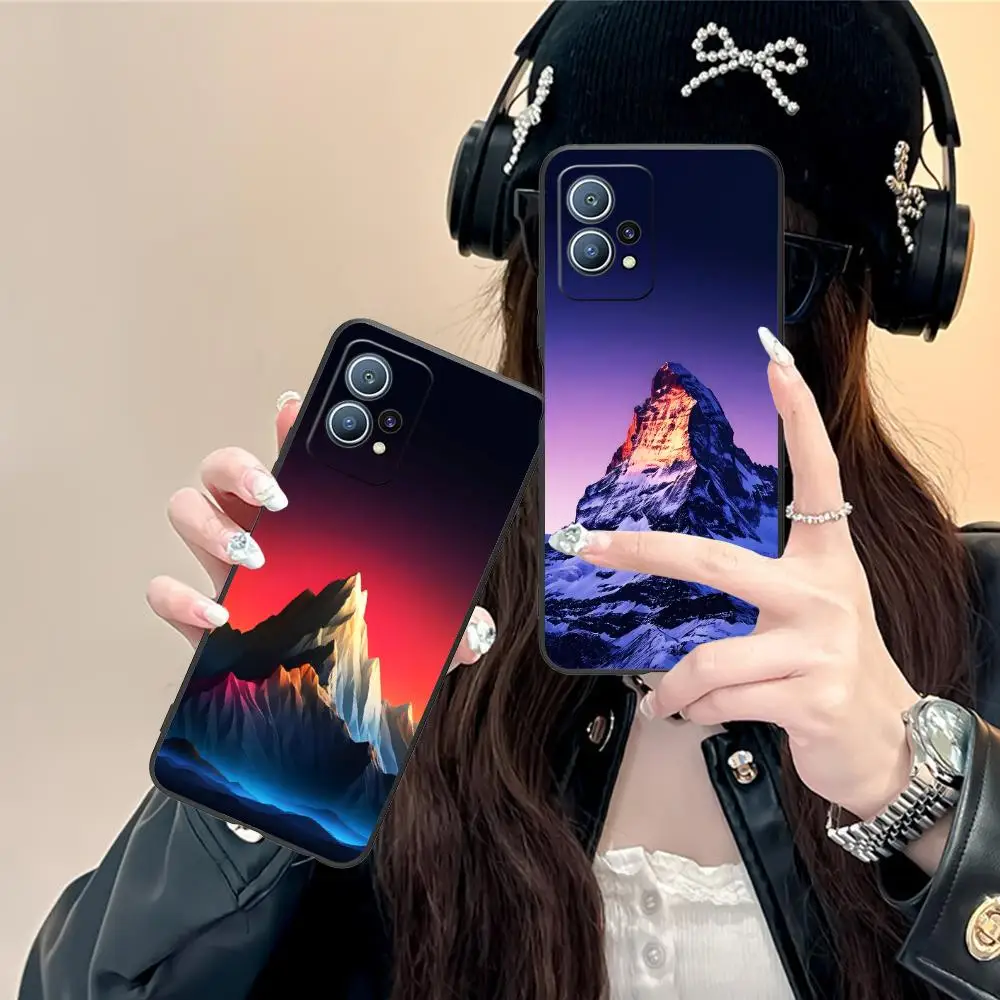 

Snow Mountain Space Starry Phone Case for Huawei P60 P50 P40 P30 P20 P10 P9 P8 Pro Lite Plus Colour Printing Protective Luxury