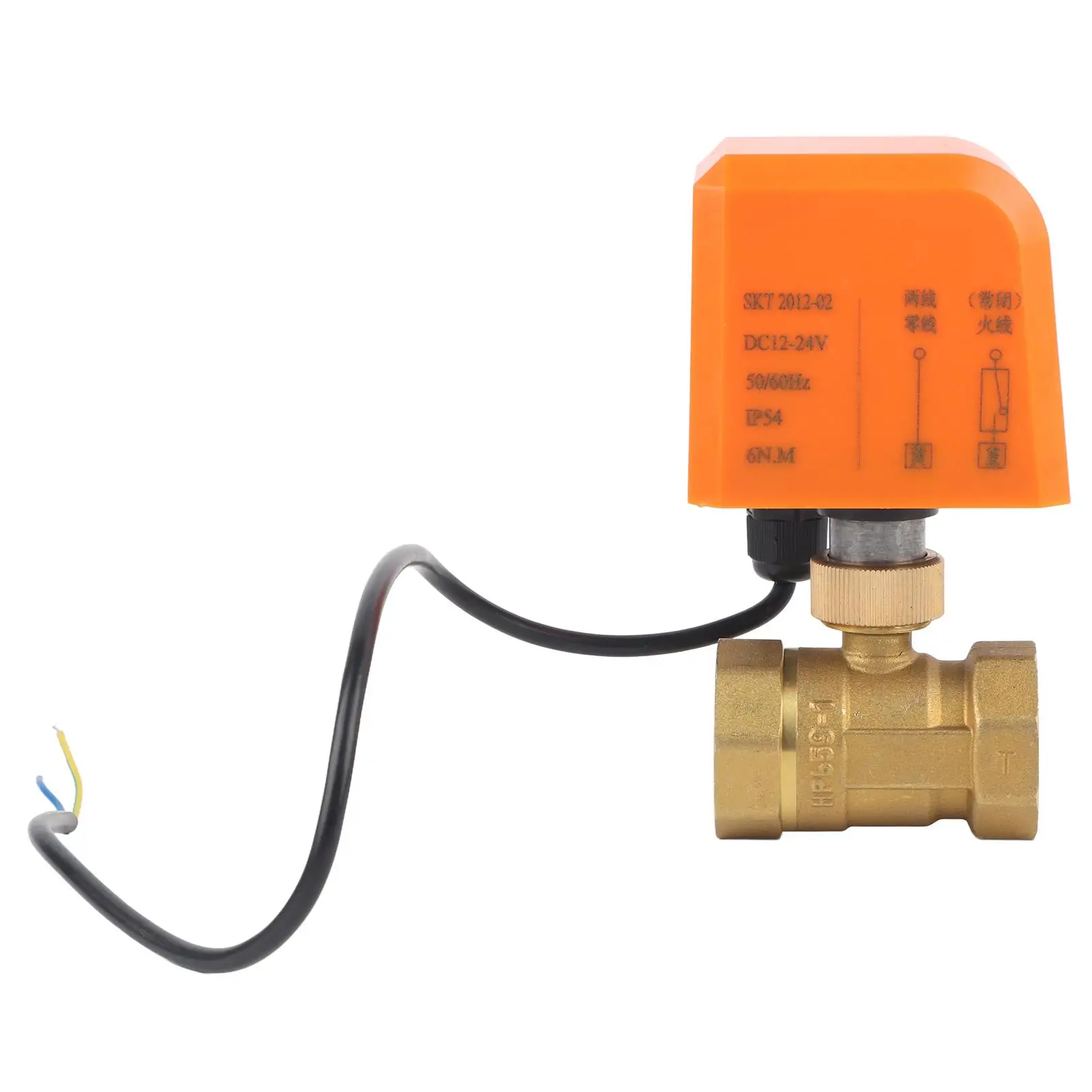 DC12/24V DN25 2-Way Brass Electric Ball - Motorized Control for Plumbing Systems