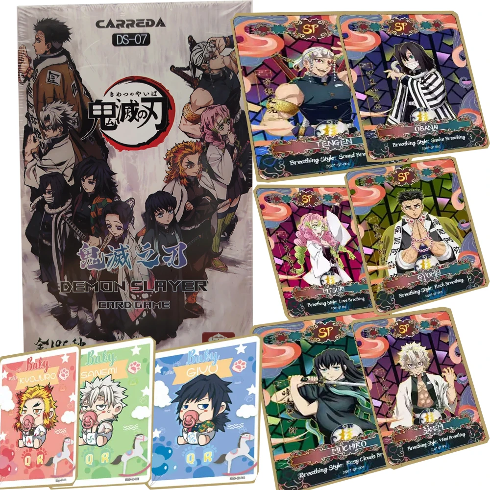 High Score Japanese Anime Demon Slayer Collection Cards Popular IP Character Fun Surprise Exquisite Cards Surprise Holiday Gifts