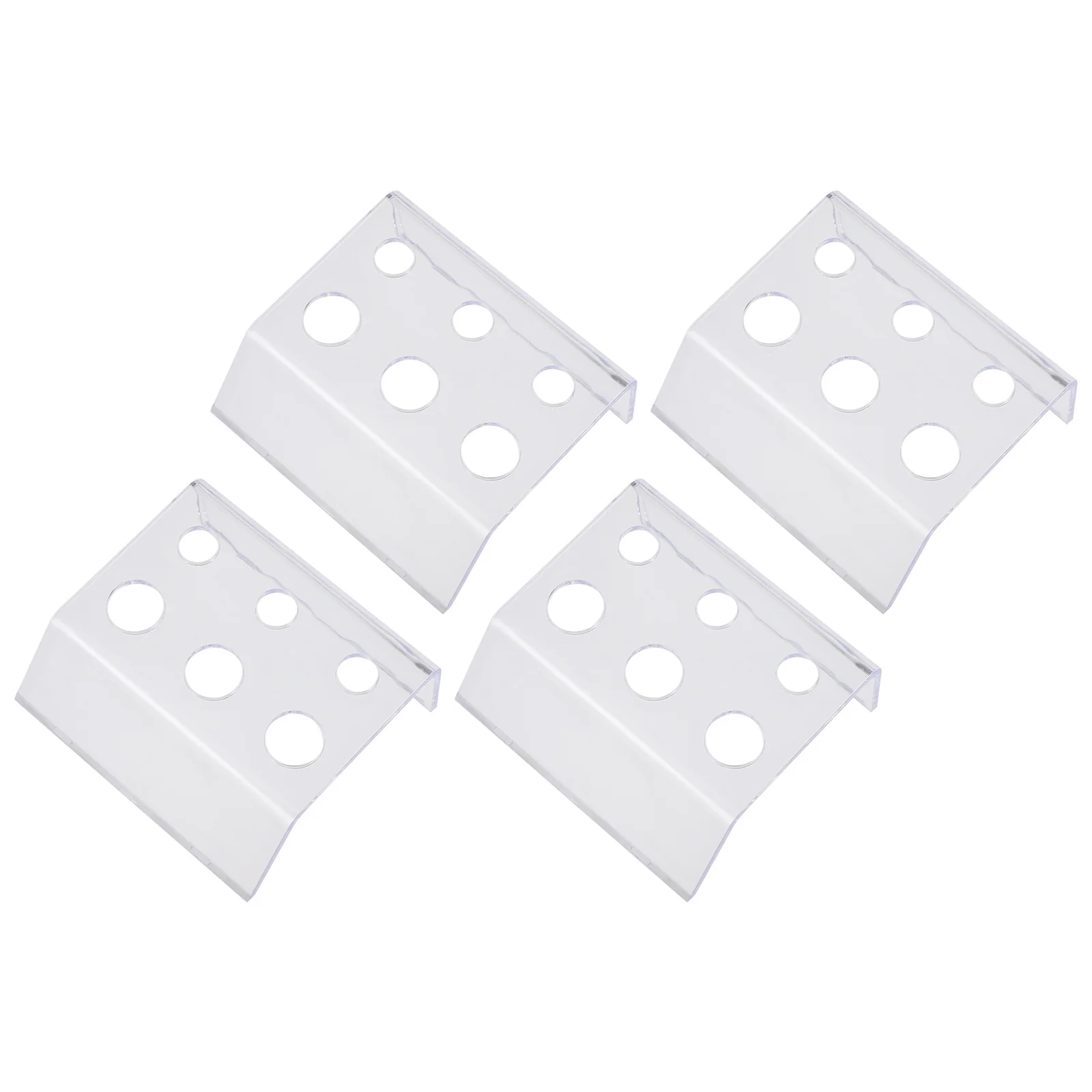 4 قطعة رف ألوان الوشم حامل أكواب الصباغ الأكريليك حامل وضع عمودي دعم لحماية الماكينة مقاومة للصدأ #3