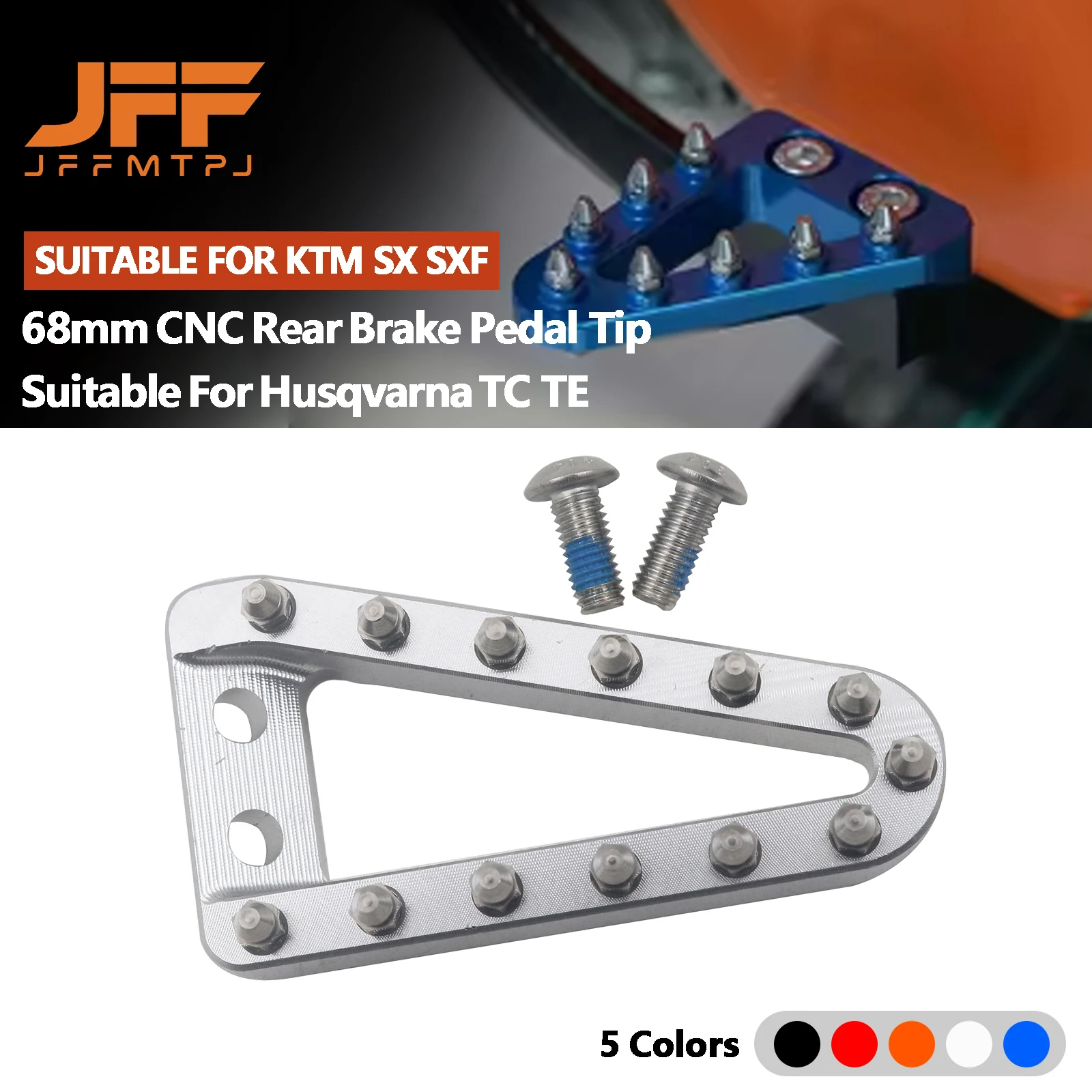

CNC Motorcycle Rear Brake Pedal Step Plate Tip For KTM 125-530 EXC XC XCW EXCF For Husqvarna TC TE FE 2008- 2016 MX Motocross