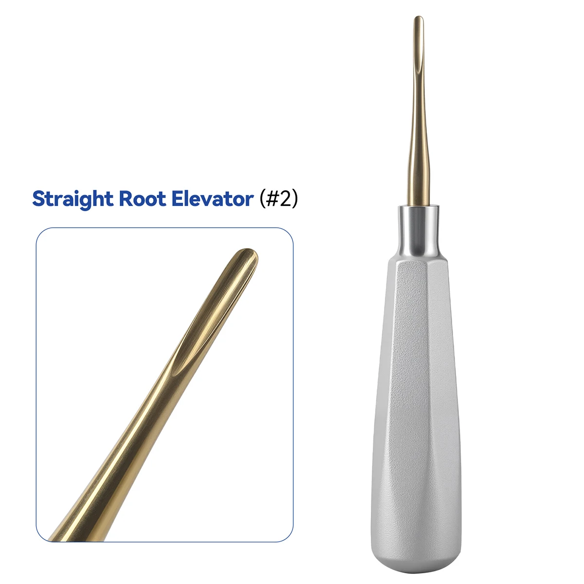 1Pc AZDENT Dental Aufzug Edelstahl Zahnarzt Chirurgische Instrument Zahn Extraktion Gerade Dreieckige Zähne Aufzug – Detail 8