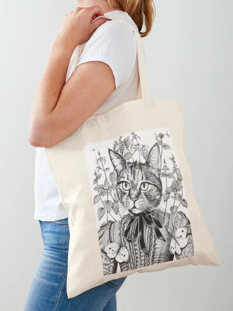 Little Lady of the Catmint Tote Bag shopper bags eco bag folding tote bag