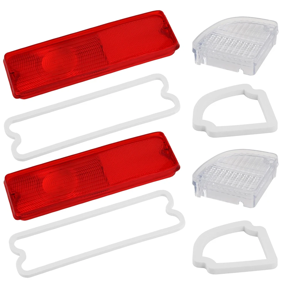 Tail Light& Tail Backup Lights 2X Red LED Tailight C677209 For Chevy/GMC Pickup Truck 1967-1972