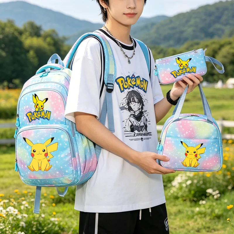 colorful-backpack-3pcs-set-schoolbag-pencil-case-lunch-bag-poke-mon-large-capacity-waterproof-schoolbag-stationery-gift-set