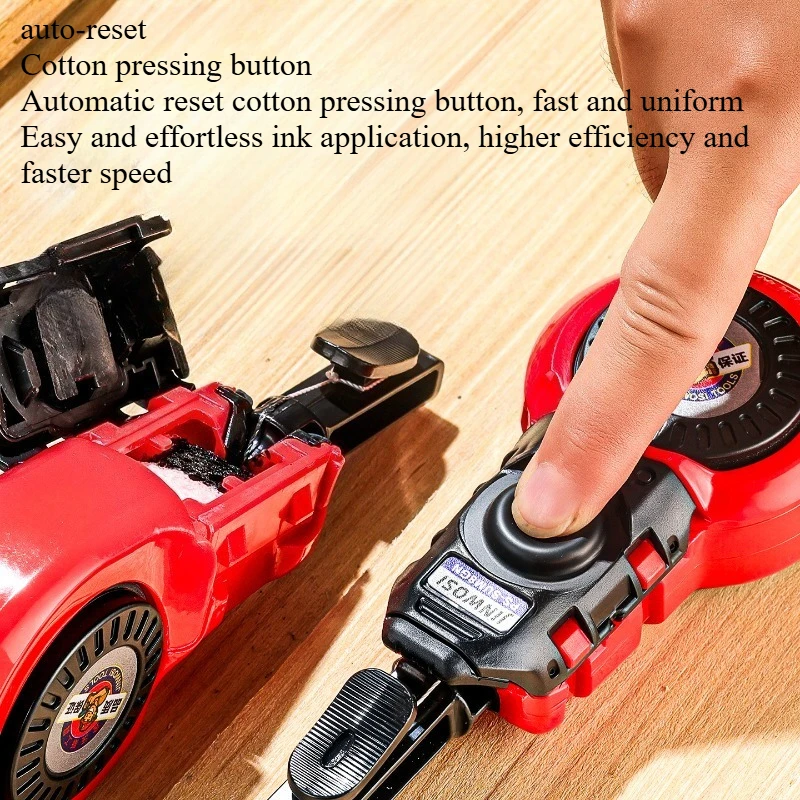 Automatic Chalk Line & Ink Marker – Precision Layout Tool for Carpentry, Woodworking & Duct Work, Tough Plastic Body
