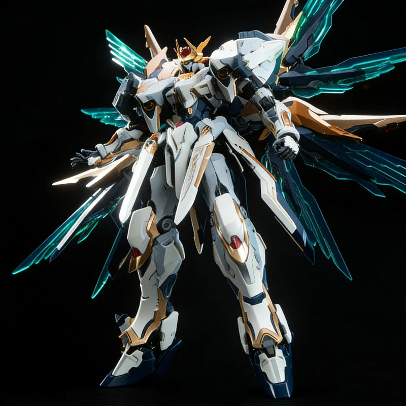 ชุดประกอบโมเดลหุ่นยนต์โครงกระดูกโลหะผสมจักรพรรดิหวง 1/100 ของเล่นแอ็คชั่นฟิกเกอร์พร้อมมังกรเทพ ของตกแต่งโต๊ะทำงาน ของขวัญสำหรับเด็กผู้ชาย