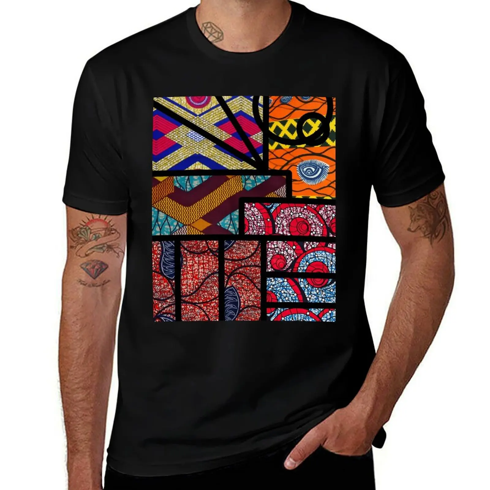 

African print T-Shirt t shirts for man graphic tees man t shirts cotton t shirts for man graphic funny T-shirt