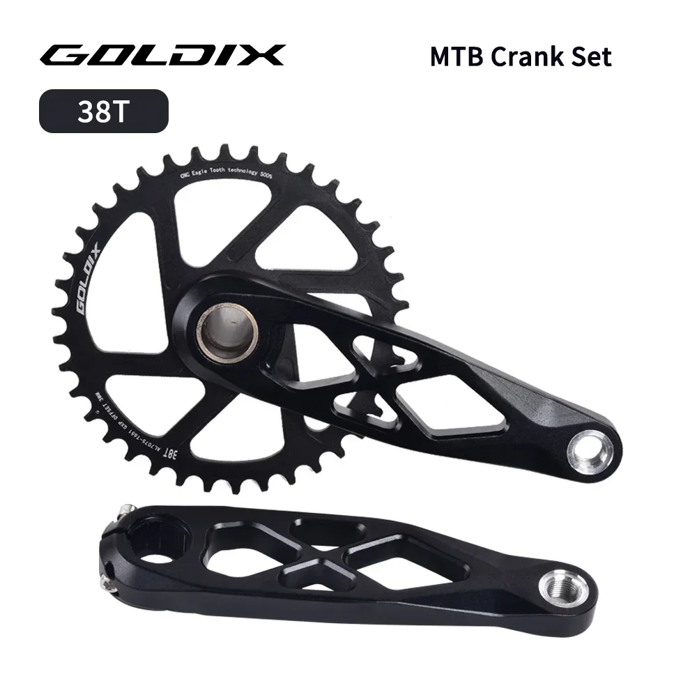 GOLDIX MTB クランクセット BSA 24 ミリメートル 165 ミリメートル 170