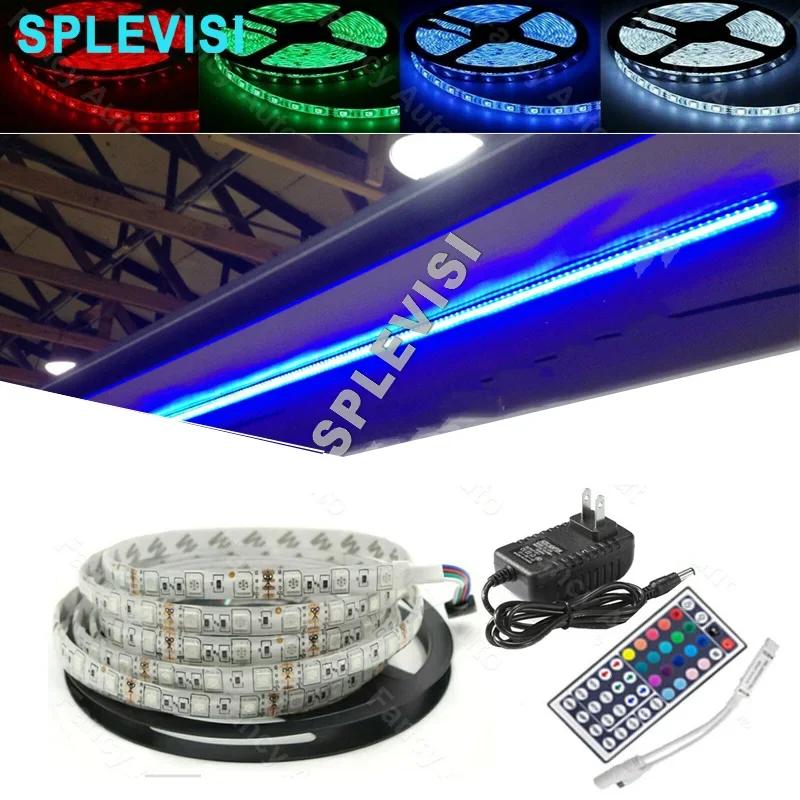 Premium RV Camper Camping Trailer LED Awning Light Set -w/ IR Remote control 44 key RGB 16' 5050 RV Caravan Accessories