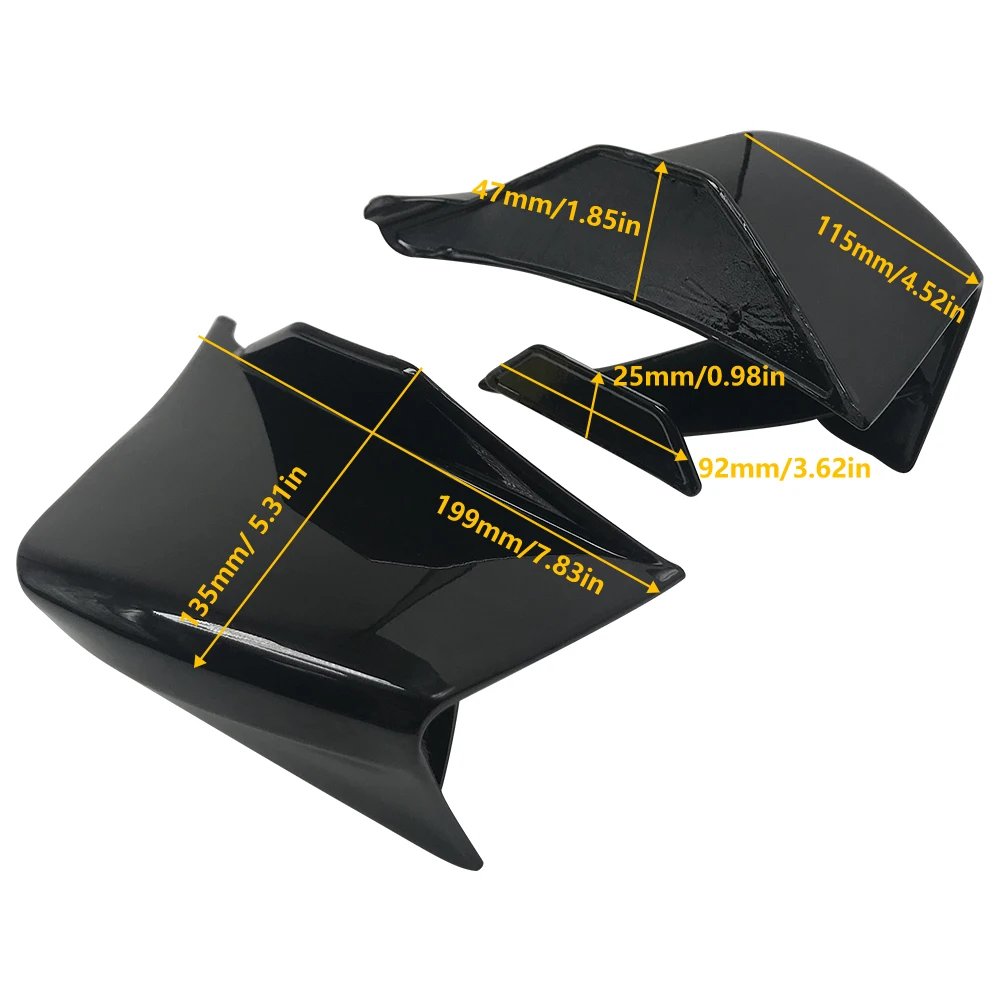 For SUZUKI GSXR1000R GSX-R 1000 2017-2023 Motorcycle Fairing Fixed Wing Wind Aerodynamic Winglet Windshield Spoiler