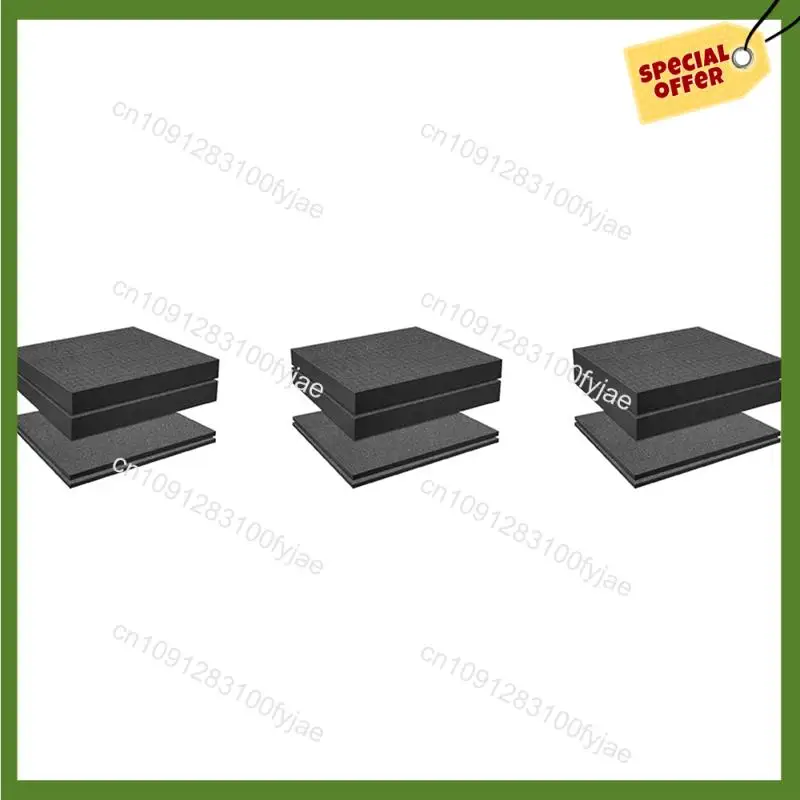 

August 12 PCS Pick Apart Foam Insert Pluck Pre Square Sheet Foam With Bottom Use For Board Game Box Cases Storage Drawer A