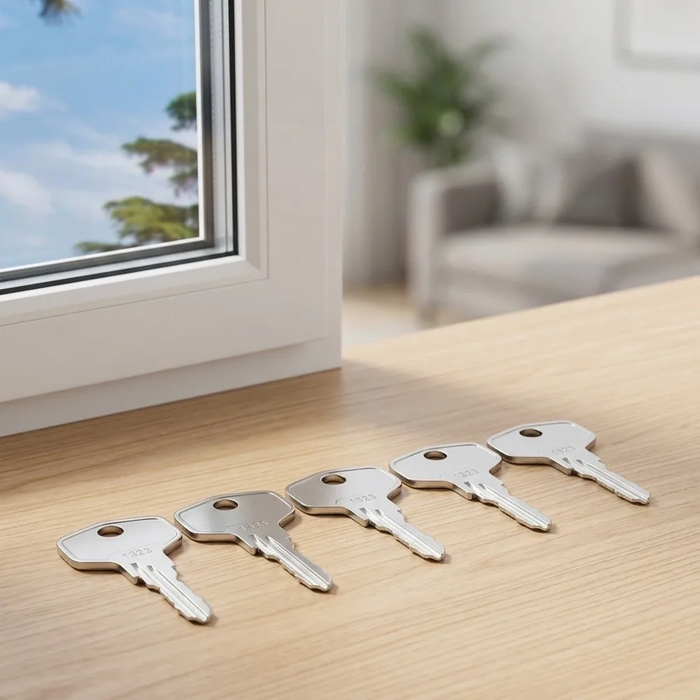 Set of 5 UPVC alloy window handle wrenches for Hoppe window for lock handles for code 1323 reliable keys for home window