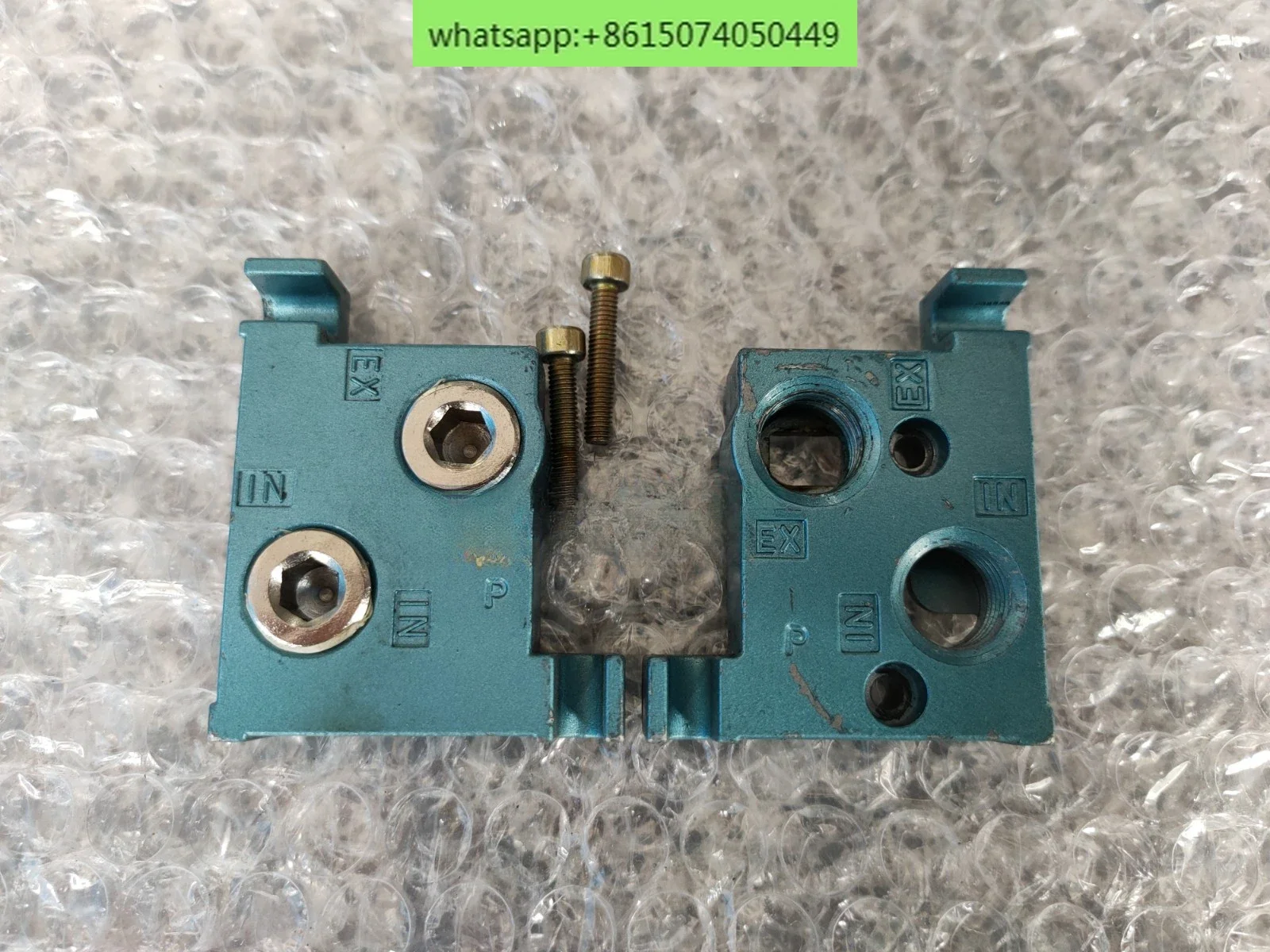 Solenoid valve splint/series plate M-45001-01P, for solenoid valve 45A-SC1/SB1 series, disassembled