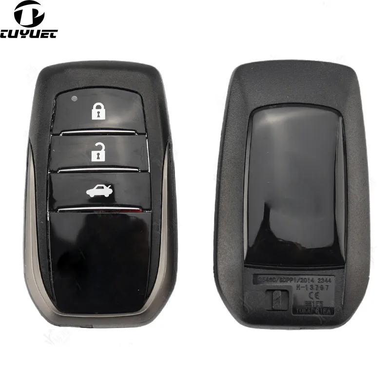 Updated Smart Remote Key Shell for Toyota Crown Reiz Camry (Board 5290) Modified Smart Key Blanks With Emergency Key Blade