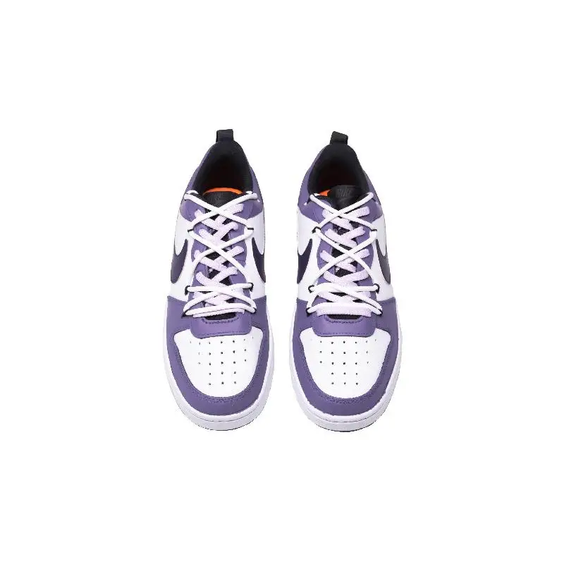 【Personalizar】Nike Court Borough Sapatos de skate femininos de cano baixo tênis brancos BQ5448-115