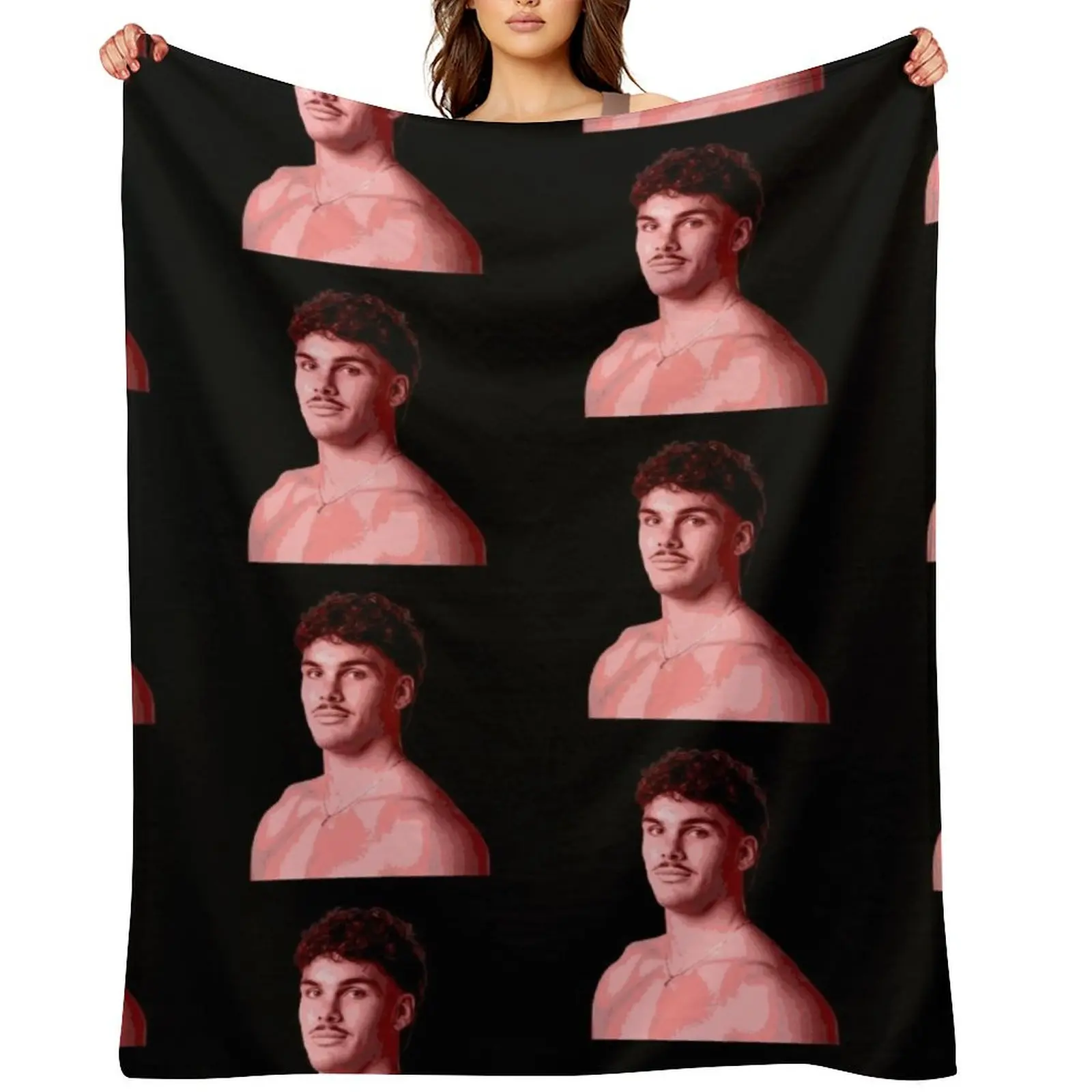 

Herbie Farnworth dolphins red posterised Throw Blanket Polar warm winter Sleeping Bag Decorative Beds Blankets