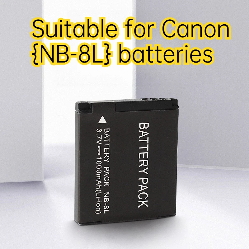 nb-8l-バッテリー-1000mah-キヤノン-ixus-105-130-115-a3100-a3200-a3300用、フルデコードチップ搭載交換用リチウムイオンバッテリー