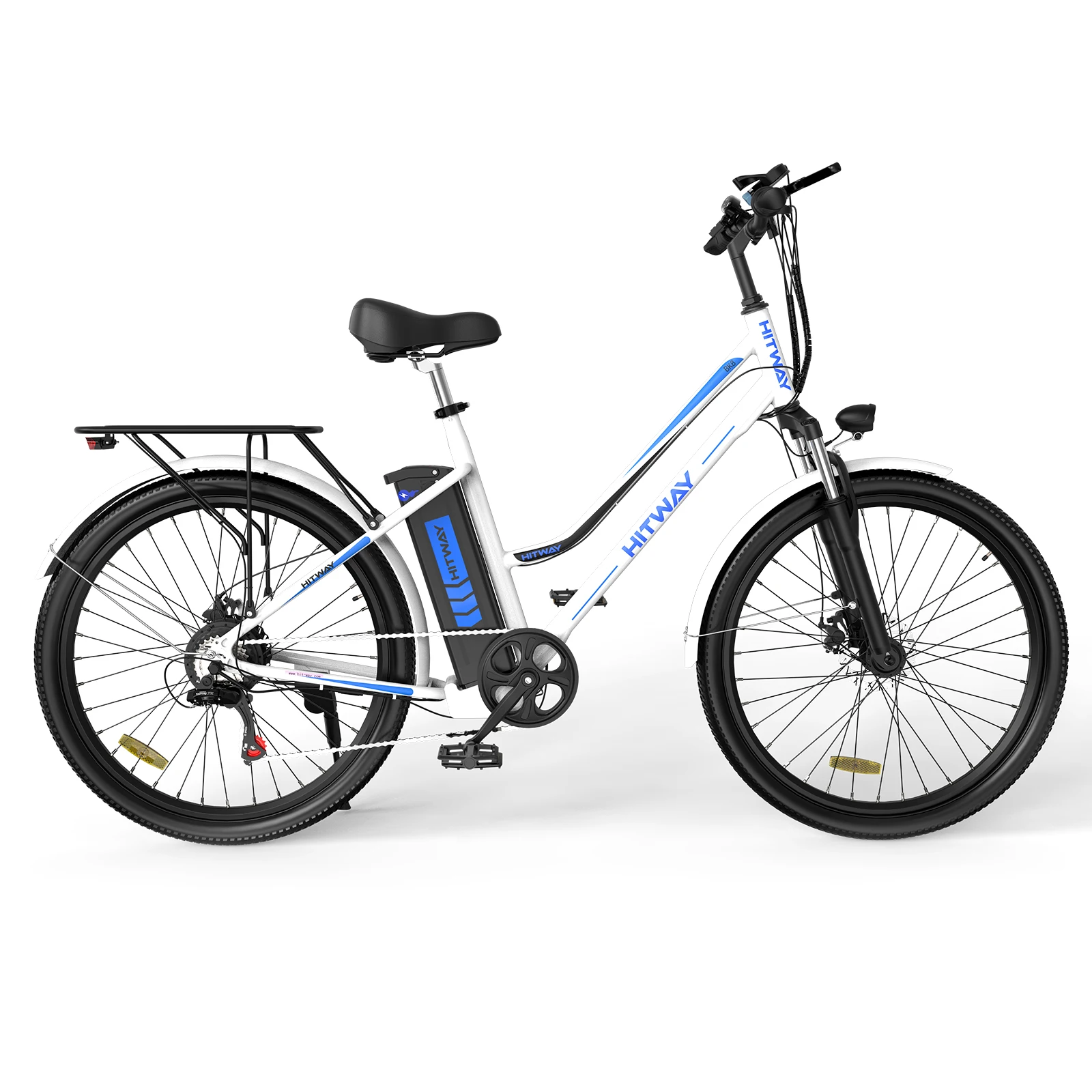 

Intelligent Library Europe USA Warehouse Drop Shipping 36V 250W BK8 E-bike With HITWAY Logo On It Smart Adult Electric Bike