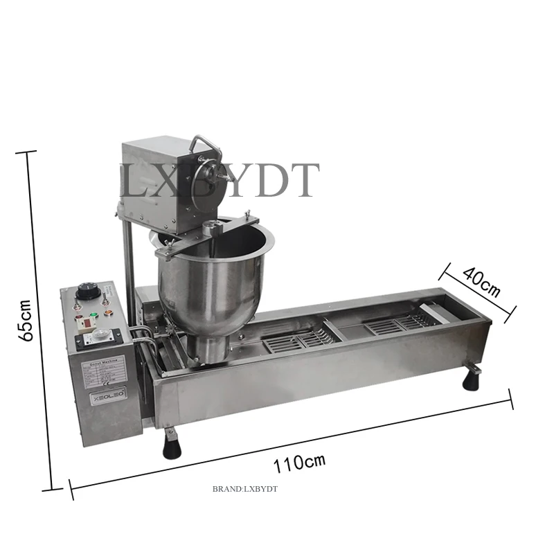 Commercial Electric Fried Donut Machine Waffle Biscuit Machine Fully Automatic Fryer Kitchen Cooking Tools