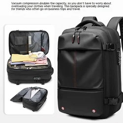 Travel Backpack Men's Business Multifunction Computer Bag Vacuum Compression Large-capacity Backpack Fashion Fitness Bags 2024