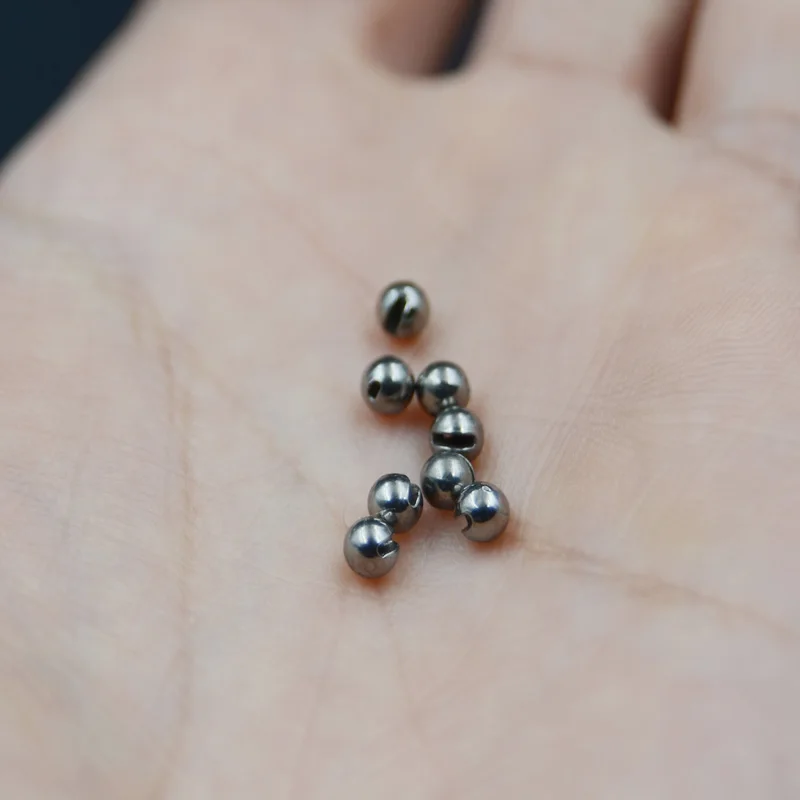 20 stücke Schlitz Wolfram Perlen Fliegen Binden Materialien Shiny & glatte Nymph Kopf Ball Waschbecken Schnell Fliegen Angeln Perlen 2.0/2.5/3.0/3.5/4,0 – Detail 4