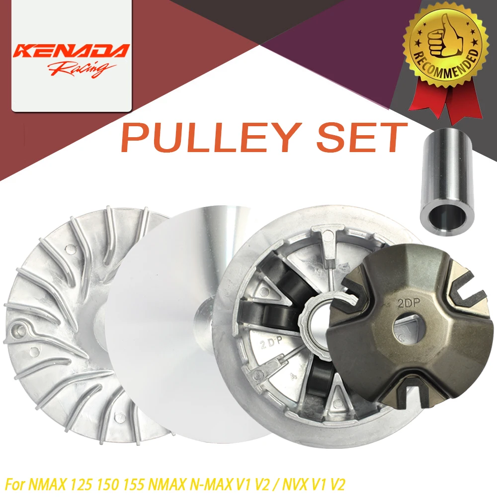 

Pulley Set for Yama Ha NMAX 125 155 NVX 150 155 V1 V2, Aluminum Alloy Racing Modification Parts, Motorcycle Performance Upgrade