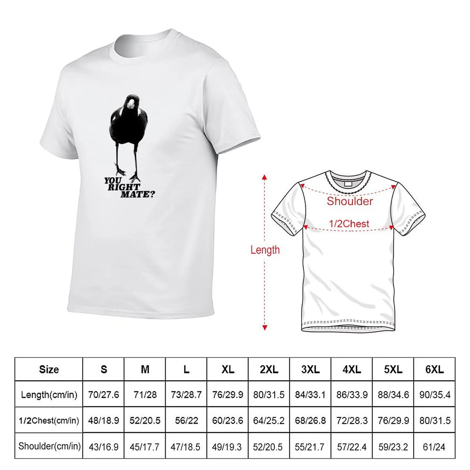 Magpie Season T-Shirt vintage cute tops T-shirts oversize football t shirt black t shirts for men