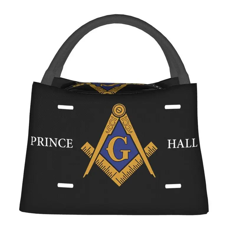 Custom Anwei Prince Hall PHA Master Mason Masonic Lunch Bags Women Thermal Cooler Insulated Lunch Boxes for Work Pinic or Travel