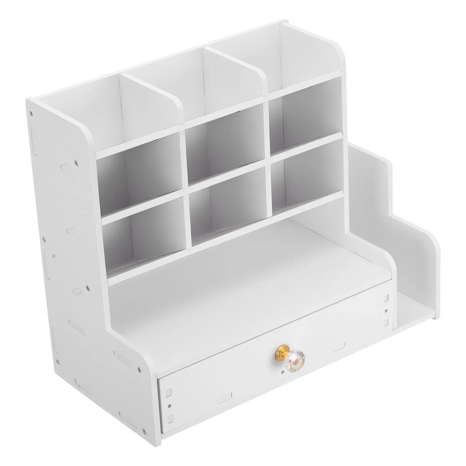 large-capacity-slanted-pen-holder-desktop-stationery-storage-rack-wood-plastic-composite-material-drawer-design-office-desk