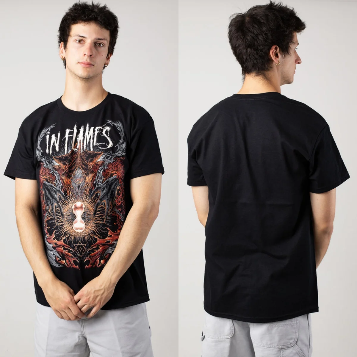 Fit in Flames Graphic Cotton T-shirt Unisex Summer Short Sleeve Fashion Brand Tee Luxury Casual Vintage Tees