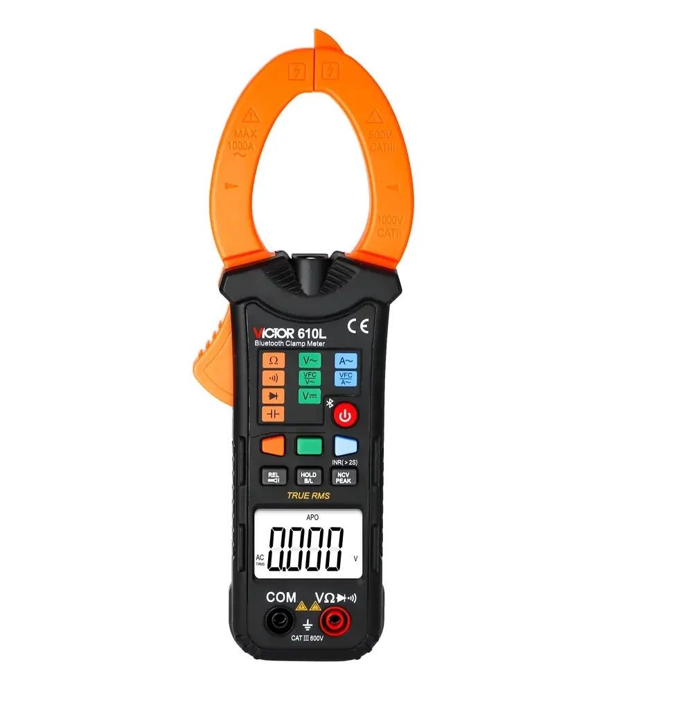 

VICTOR 610L Digital Clamp Meter Max LCD Display 9999 Auto Range With Updated About 3 Times Per Second