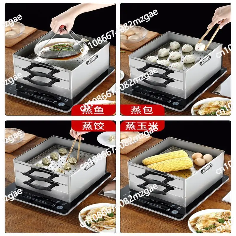 Rice noodle machine household small stainless steel mini rice noodle steaming plate tool steamer Guangdong pull stall
