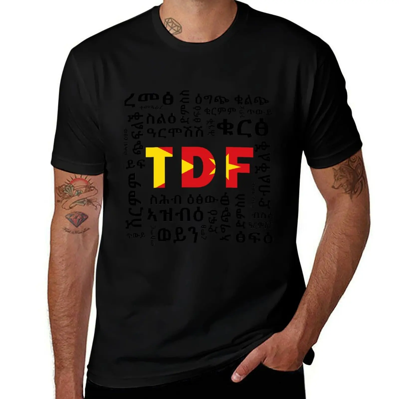 TDF - Tigray T-Shirt custom shirt summer tops boys whites mens designer clothes