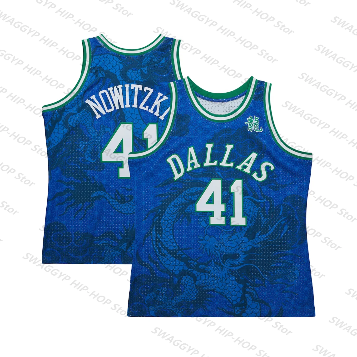 Dirk Nowitzki Mavericks Hall of Fame Class of 2023 Throwback Swingman Jersey-Blue Classics Asian Heritage Jersey #41 Kids/Adults