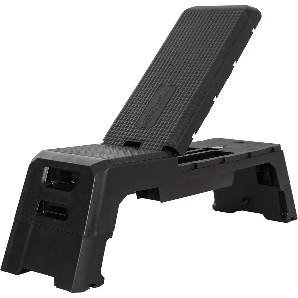 

Portable Adjustable Height Stepper - Compact Cardio Fitness Equipment for Home Gym