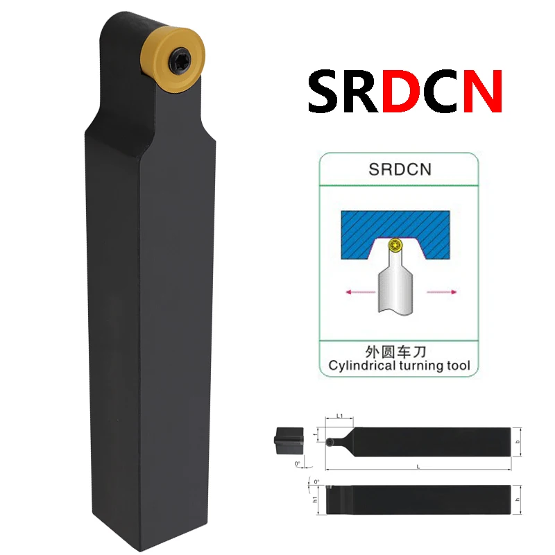 LIHAOPING SRACR SRDCN SRGCR 1616 2020 2525 Metal Lathe Cutter External Turning Tools Machine Cutting Carbide Insert RCMT RCGT