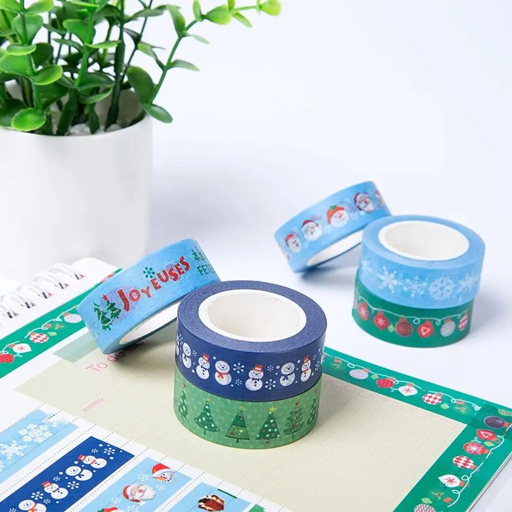 เครื่องเขียน DIY Scrapbooking คู่มือตกแต่งสํานักงานกาวเทปกาวเทปตกแต่งเทปกาวเทปคริสต์มาสเทป