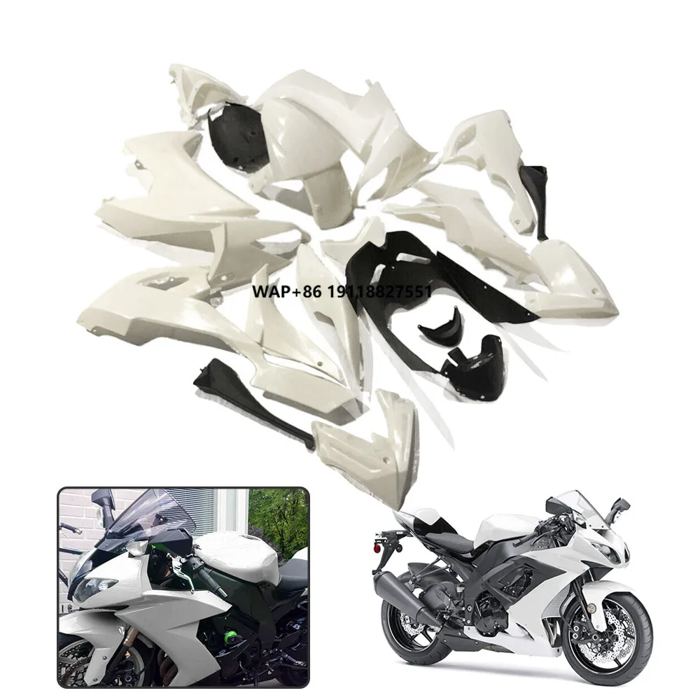 

Motorcycle Unpainted White Fairing Bodywork Kit forZX-10R 2008 2009 2010