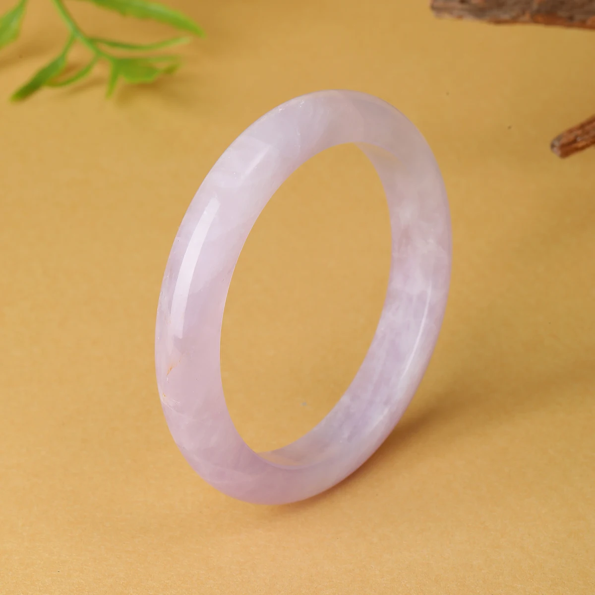 Natürliches Lavendel-Amethyst-Armband Eisig Transparenter Lila Armreif für Frauen Eleganter Kristallschmuck Geschenk – Detail 8