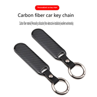 Car carbon fiber key chain luxury keychain accessories for all Mercedes-Benz models, you can customize the logo
