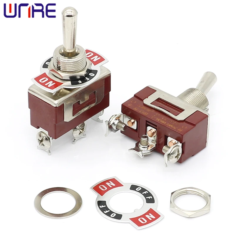 KL-C123 Toggle Switch Brown (ON) OFF (ON) 16(10)A 250VAC Reset 3pin Home Appliance Electronic Products Accessories Rocker Switch