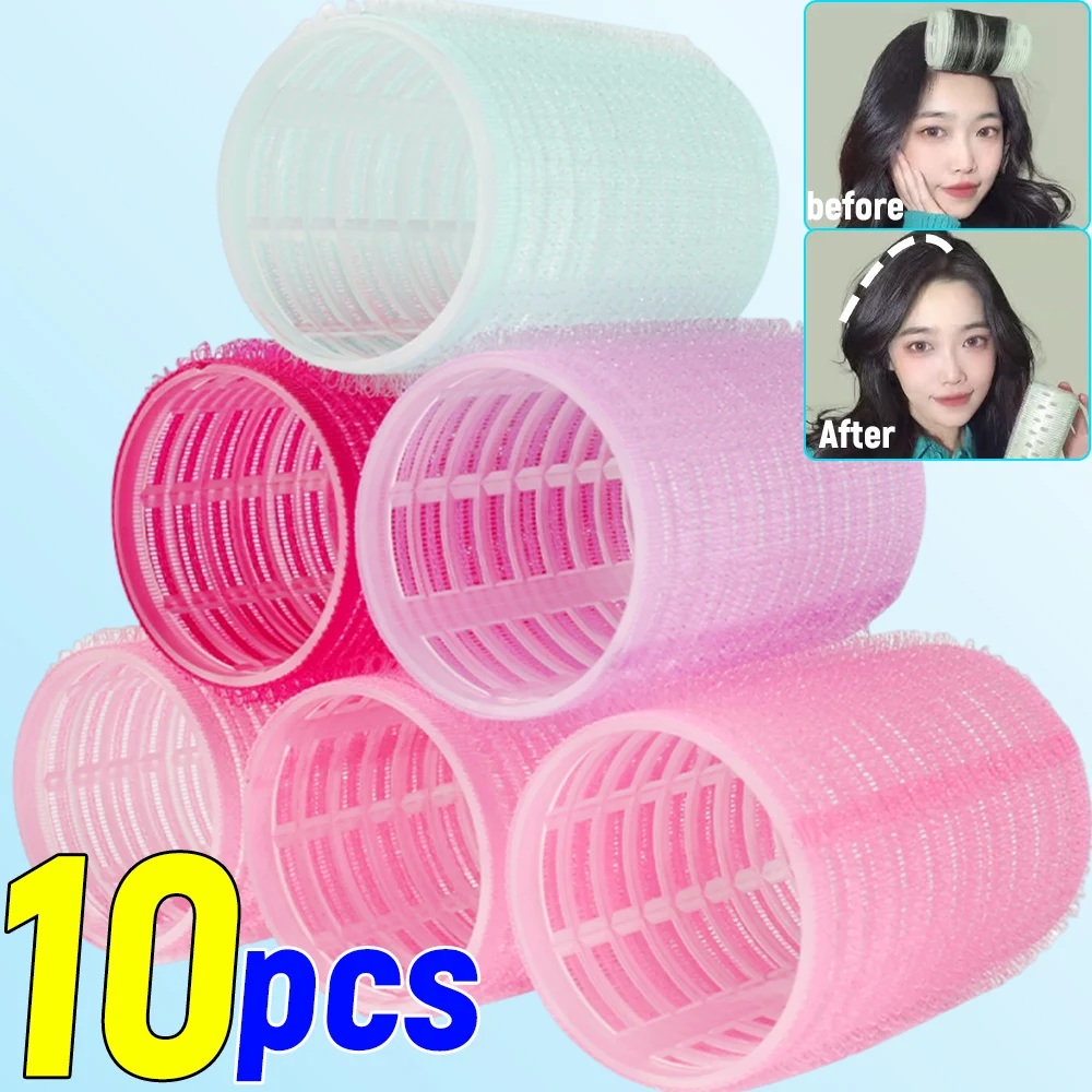 

1/3/6/10pcs Hair Rollers Self Grip Hook Hair Curlers Heatless Roller Salon Dressing Curlers Jumbo Size Sticky Hair Styling Tools
