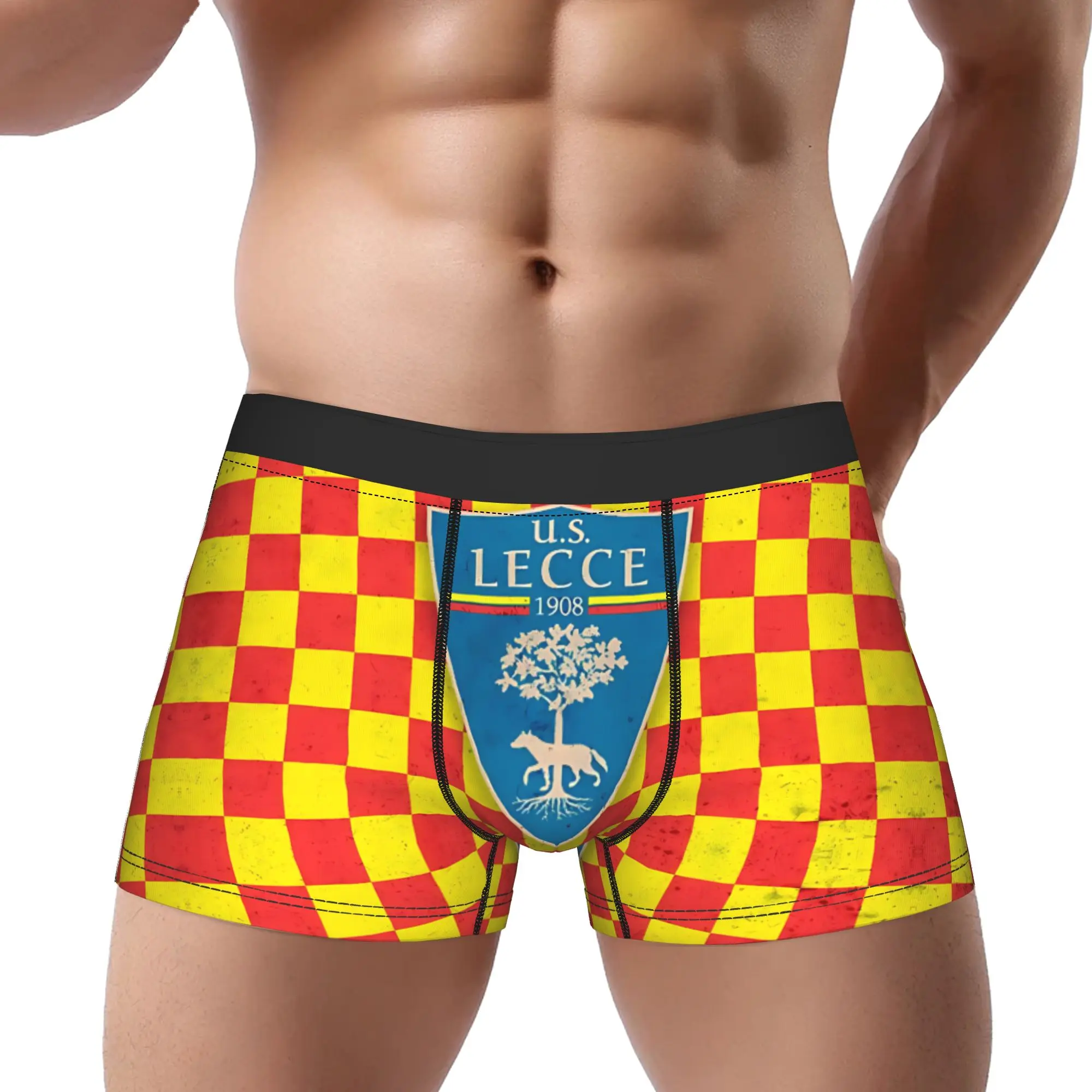 

adults 18 plus US Lecce boxers US Lecce Serie A Underpants Breathbale Panties Male Underwear Print Shorts Boxer Briefs