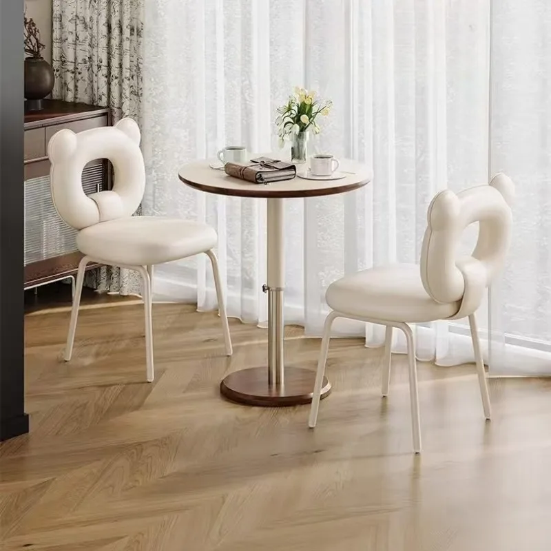 Mid-Century Modern Round Side Table, Height Adjustable End Table with Swivel Top, 2-Tier Rotating Bedside Nightstand