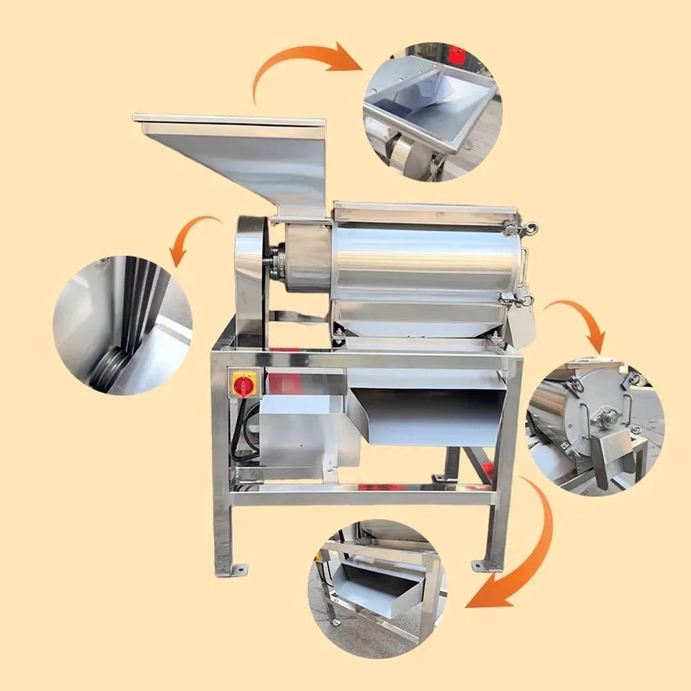Commercial Mango Pulp Making Machine High Pressure Juice Refining Extractor Industrial Fruit Pulp Processor
