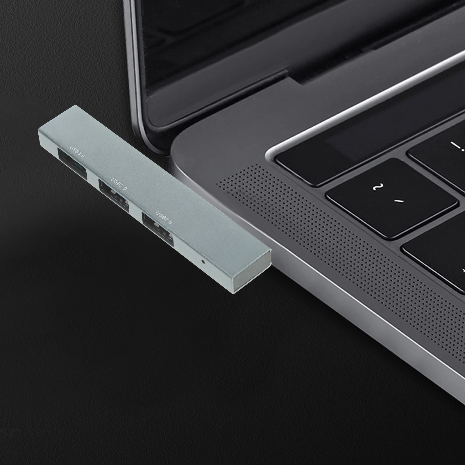 

3 Port USB Hub Type C ers USB3.0 Adapter for Laptops Extra Ports 0.08m Grey Multi Interface Extender USB Docking Station