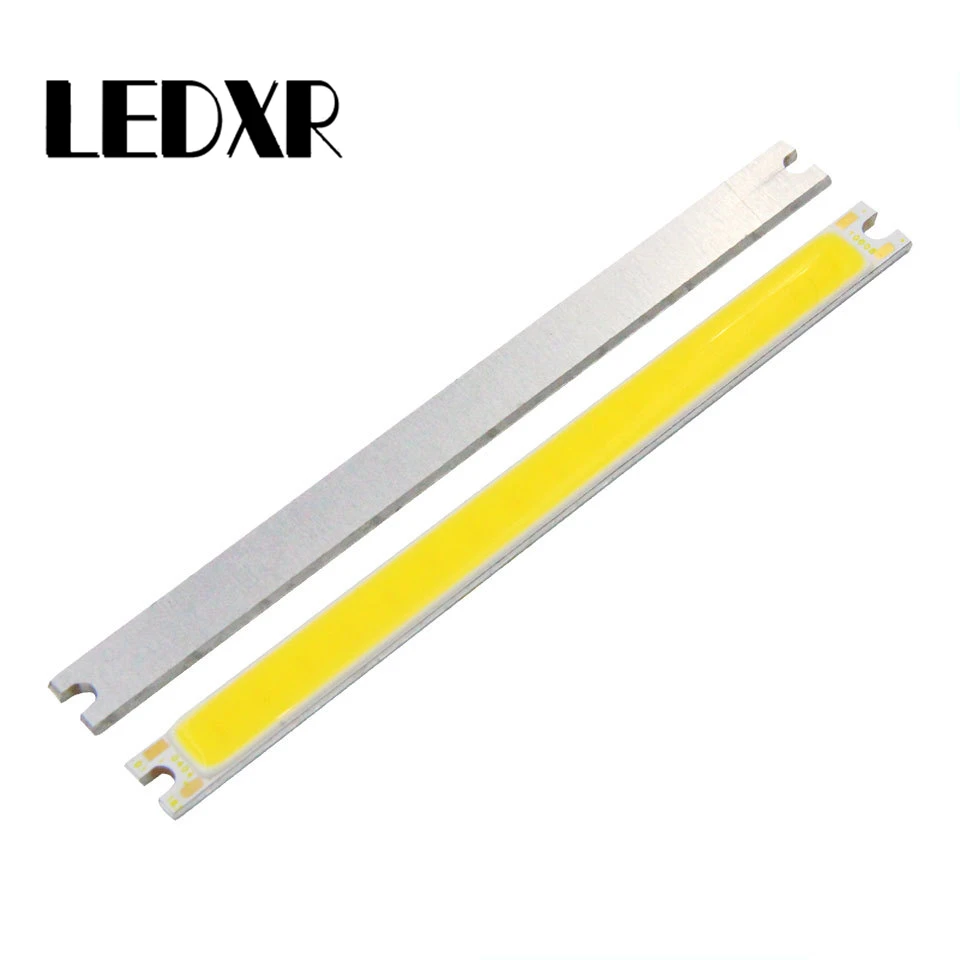 2pcs  COB integrated light boards 12V 5W LED 100x8mm light strip warm white light natural white light workbench light source