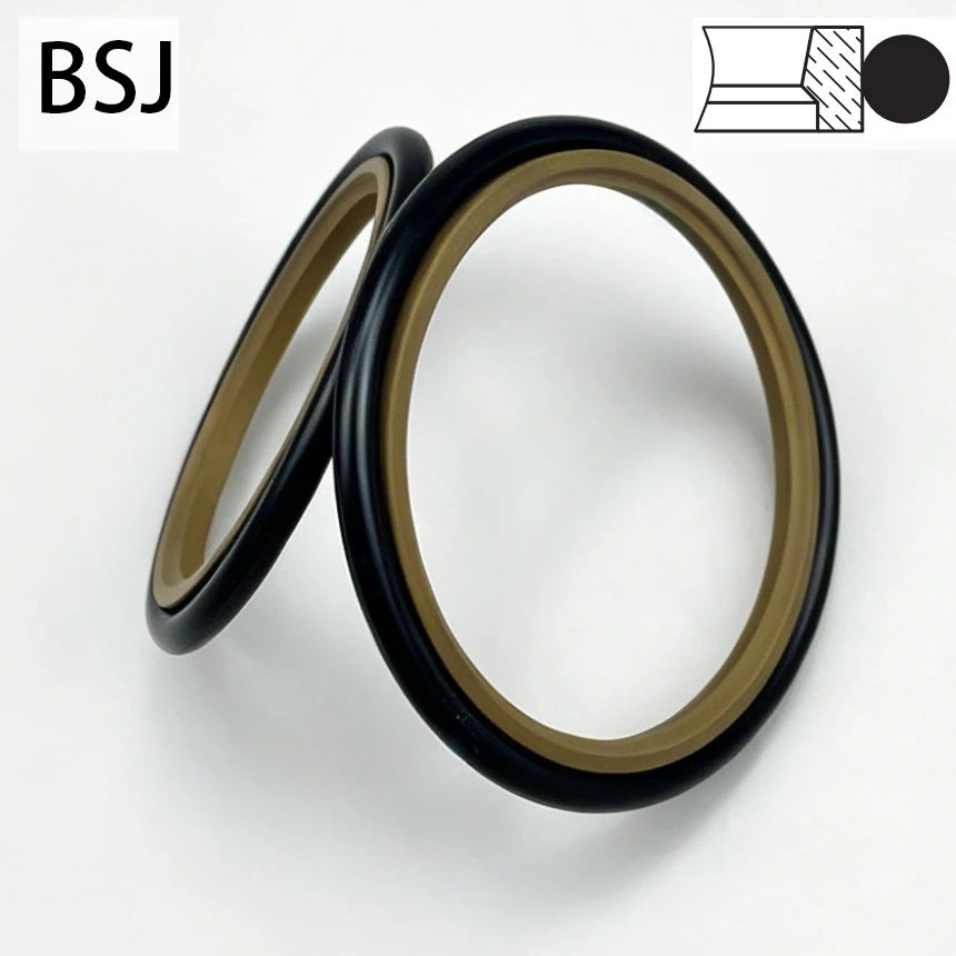STD BSJ GSJ RS 10-200mm NBR Rubber Hydraulic Combined Joint Gasket Sealing O Ring  Single Acting Rod Piston Seal
